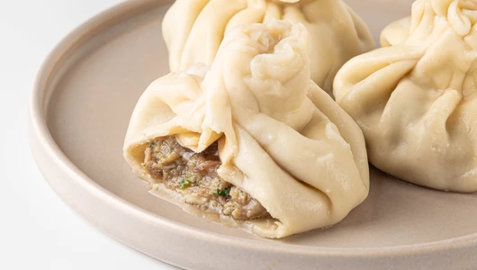 Хинкали с говядиной и свининой