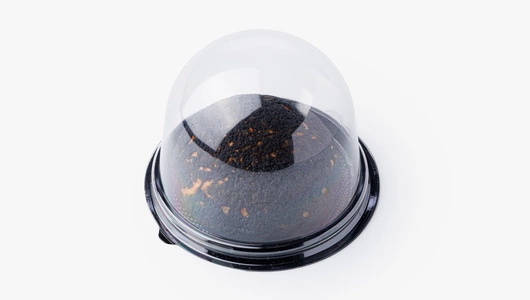 Пирожное Шу манго-маракуйя с кремом "Пломбир", кафе