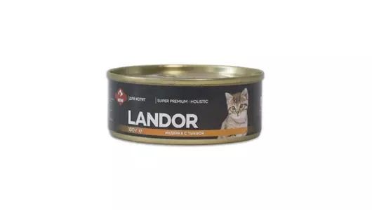 LANDOR 100гр Корм для котят индейка с тыквой ABCD