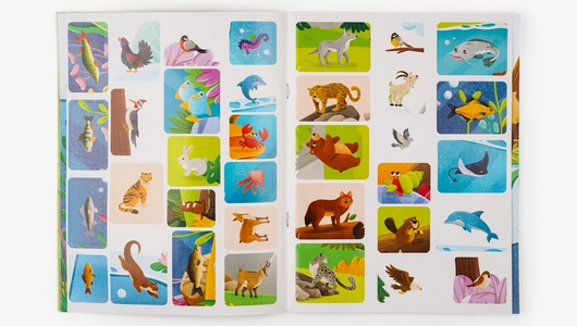 Книжка с&nbsp;наклейками "Животные России"