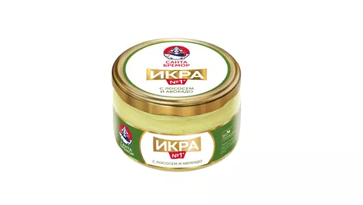 Икра Санта Бремор с лососем и авокадо ст/б 180 г
