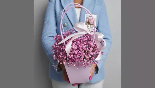 Гипсофила в&nbsp;сумочке FMART by flowwow