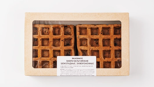 Вафли Бельгийские шоколадные, зам.