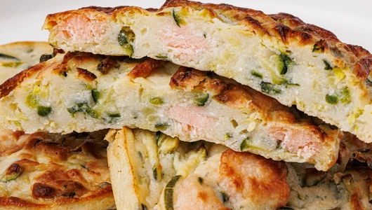 Котлетки "Нежные" из цукини с лососем и рикоттой