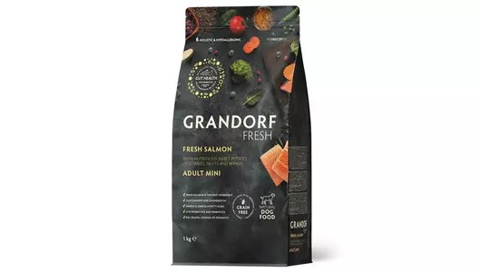 GRANDORF Fresh Mini Adult Salmon&Potato Корм сух.филе лосося,батат д/собак мелких пород 1кг