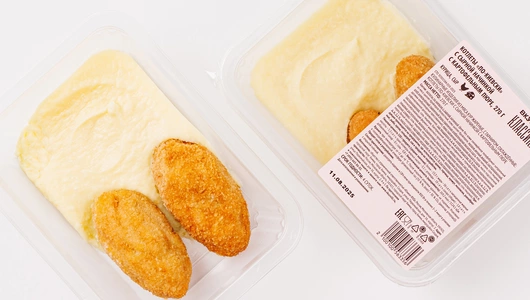 Котлеты "По-киевски" с сырной начинкой с картофельным пюре, 270 г