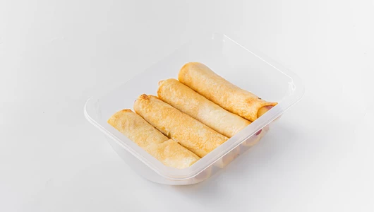 Большая порция блинчиков с начинкой клубника-малина (4 шт)