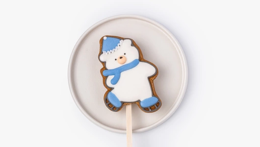 Пряник имбирный на&nbsp;палочке "Морозная", 1 шт. (коллекция)