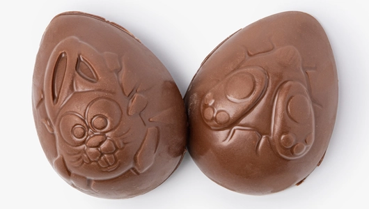 Яйцо шок. "Кроличий переполох" с&nbsp;карамел. шариками