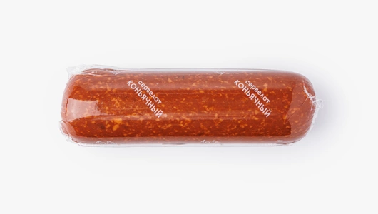 Колбаса "Сервелат Коньячный" варено-копченая