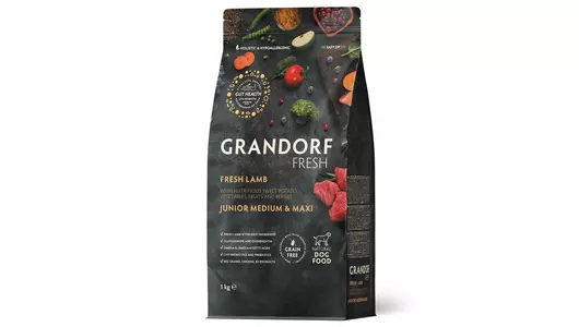 GRANDORF Fresh Med&Maxi Junior Lamb&Potato Корм сух.ягненок,батат д/юниор.сред/круп.пор.1кг
