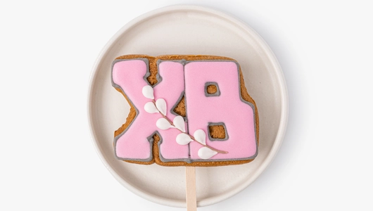 Пряник имбирный "Светлая Пасха" на&nbsp;палочке, 1 шт.