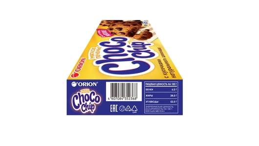 Печенье Orion Chocochip сдобное с кусочками темного шоколада 120 г