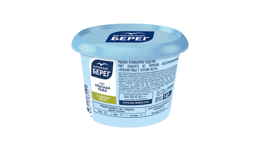 Риет Балтийский берег Красная рыба с соусом песто 140 г