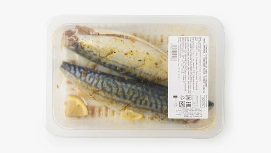 Скумбрия тушка со специями и оливковым маслом охл., вес