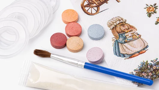 Смеси для&nbsp;окрашивания пищевых продуктов в&nbsp;наборе "Декупаж" Кролики