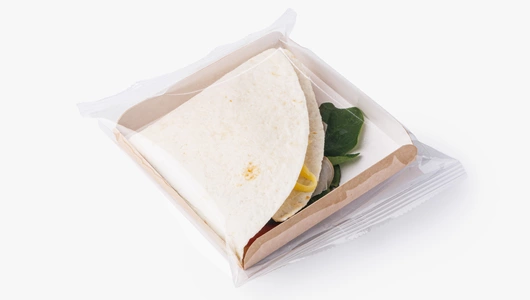 Тортилья с ветчиной и сыром, кафе