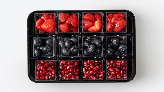 Фруктовый сет (клубника, голубика, гранат), 12 шт по&nbsp;35 г