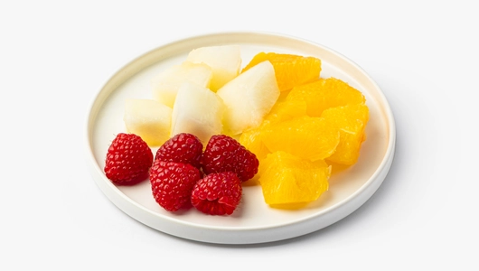 Фруктовый микс (дыня, апельсин, малина), 170 г