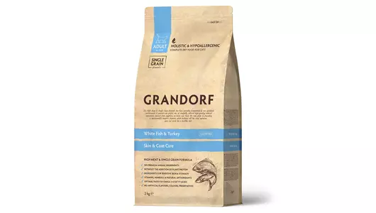 GRANDORF Adult Sensitive White Fish&Turkey Корм сух.белая рыба,индейка д/кошек 2кг