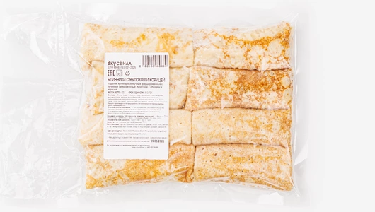Блинчики с яблоком и корицей, зам., 600 г Блинчики с яблоком и корицей, зам., 600 г