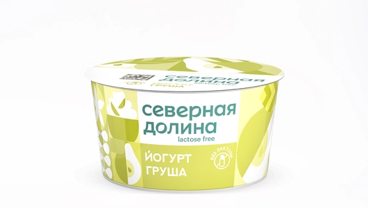 Йогурт Северная Долина безлактозный Груша 2,8% 130 г