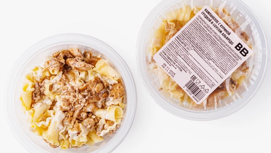 Кампанелле с куриной грудкой и соусом альфредо