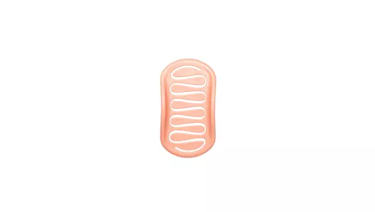 Арома-расческа для сухих и влажных волос с ароматом персика мини Solomeya, 1 шт