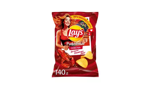 Чипсы картофельные Lay`s рифленые со вкусом Лобстера 140 г