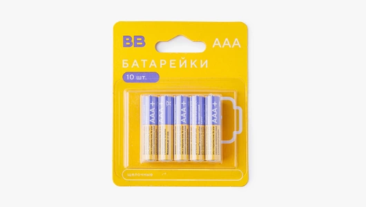 Батарейки щелочные ААА, 10 шт