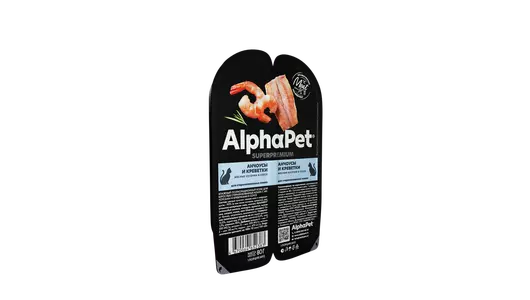 ALPHAPET Adult Sterilised Корм влаж.анчоусы,креветки д/стерилизованных кошек лам.80г