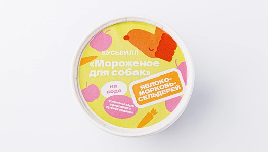 Мороженое КусьВилл для собак: яблоко-морковь-сельдерей