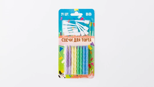 Свечи для торта, 24 шт