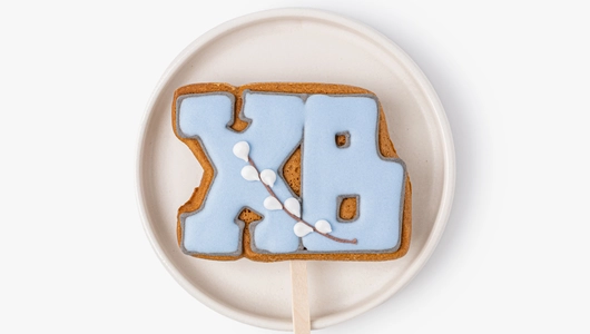 Пряник имбирный "Светлая Пасха" на&nbsp;палочке, 1 шт.