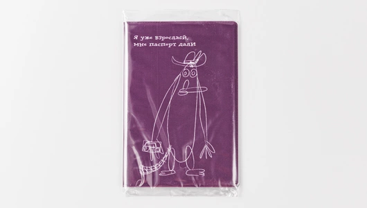Обложка на паспорт "Я уже взрослый, мне паспорт дали"