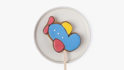 Пряник имбирный "23 Февраля" на&nbsp;палочке, 1 шт.