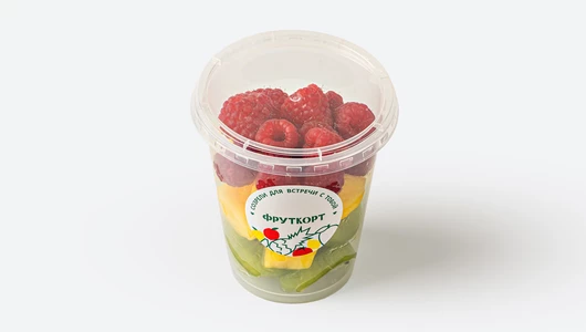 Фруктовый микс (малина, ананас, киви), 220 г