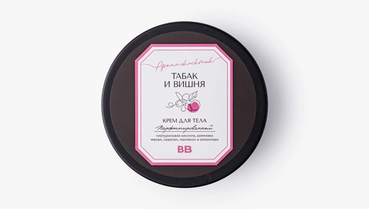 Набор для ухода за телом “Табак и вишня” (гель для душа, крем для тела, скраб для тела)