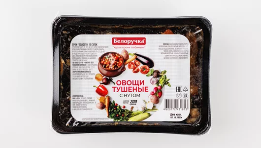 Овощи тушеные Белоручка с нутом 200 г