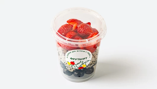 Фруктовый микс (голубика, питахайя, клубника), 220 г