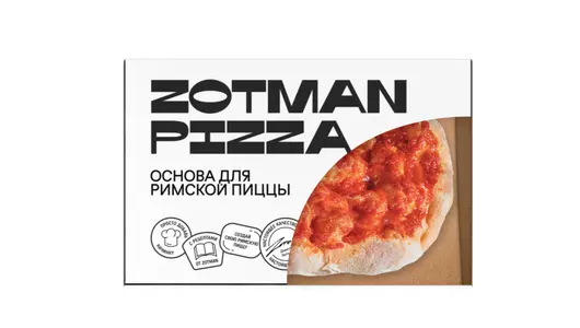 Основа для Римской пиццы Zotman с томатным соусом замороженная 250 г Основа для Римской пиццы Zotman с томатным соусом замороженная 250 г