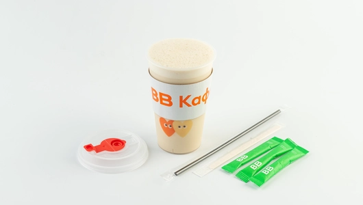 Айс кофе с халвичной пастой 0.4 на безлакт., кафе