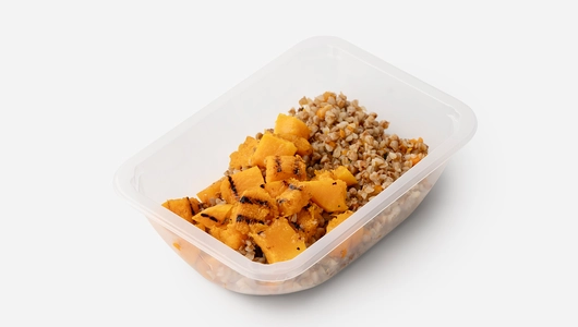 Греча с&nbsp;кусочками пряной тыквы