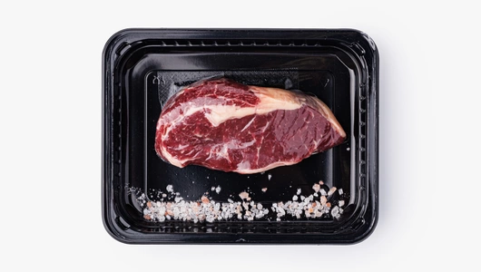 Стейк Рибай с гималайской розовой солью