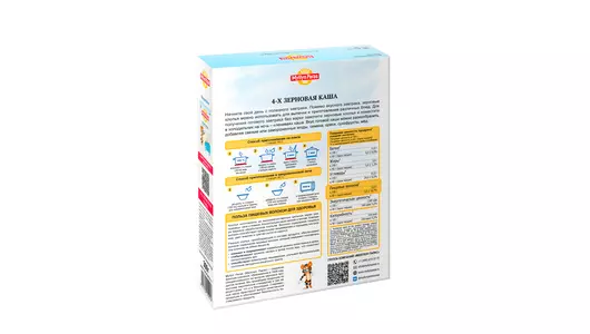 Каша Myllyn Paras Тигренок 4-х зерновая б/п 3 мин 300 г