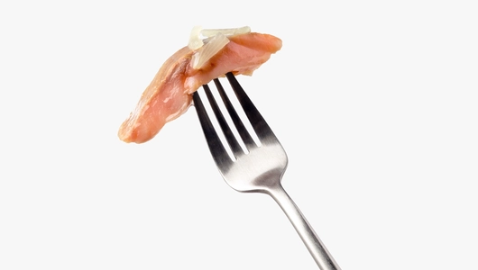 Горбуша филе-кусочки маринованные с&nbsp;луком в&nbsp;масле, 180 г