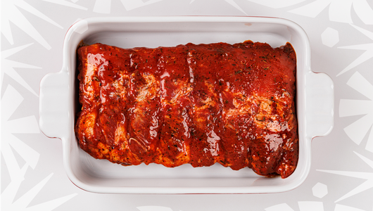 Ребрышки свиные в маринаде, вес