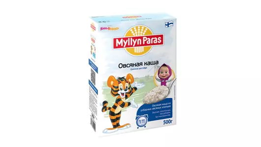 Каша Myllyn Paras Тигренок овсяная б/п 1 мин 500 г