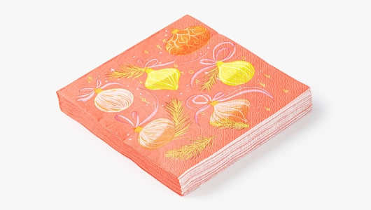 Салфетки бумажные праздничные 3 слоя, 20 шт