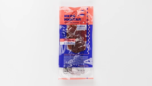 Икра ястычная минтая вяленая, 50 г Икра ястычная минтая вяленая, 50 г